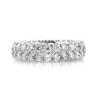 7.00ct Round Brilliant Cut Diamond Three-Sided Eternity Band