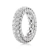7.00ct Round Brilliant Cut Diamond Three-Sided Eternity Band