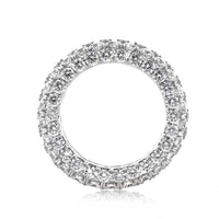 7.00ct Round Brilliant Cut Diamond Three-Sided Eternity Band