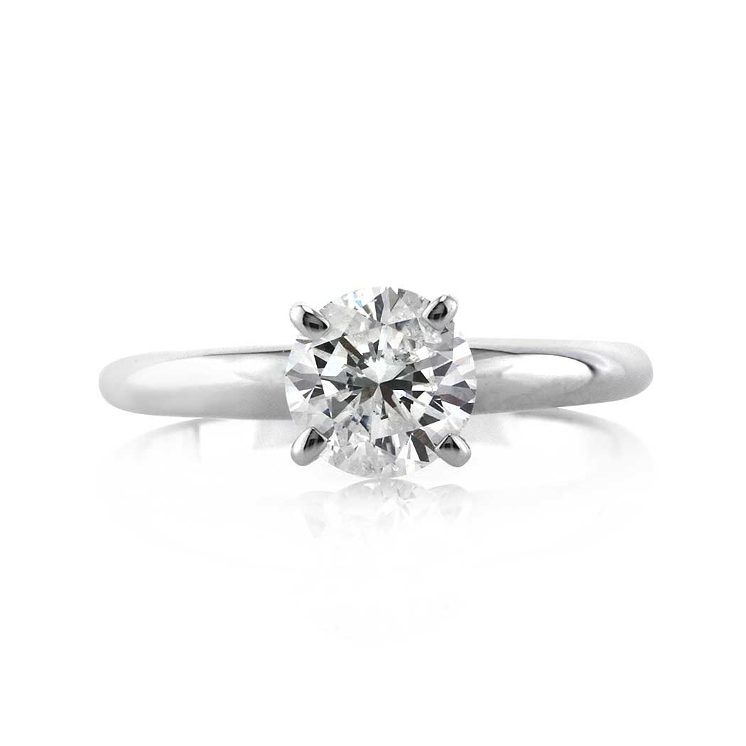 1.01ct Round Brilliant Cut Diamond Solitaire Engagement Ring