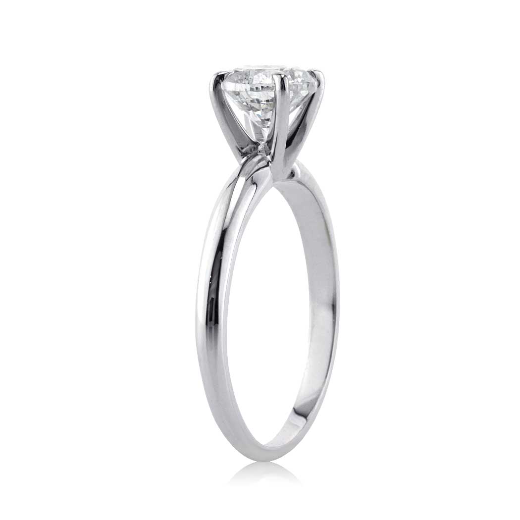 1.01ct Round Brilliant Cut Diamond Solitaire Engagement Ring
