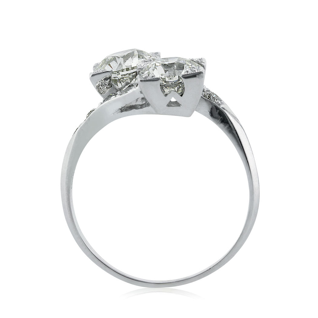 2.48ct Old European Cut Diamond Engagement Ring