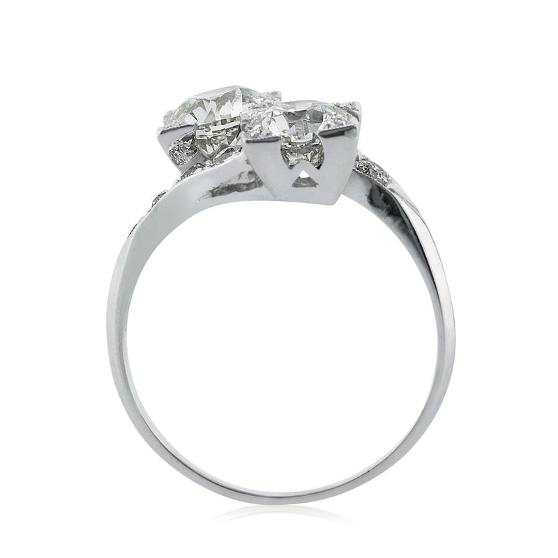 2.48ct Old European Cut Diamond Engagement Ring