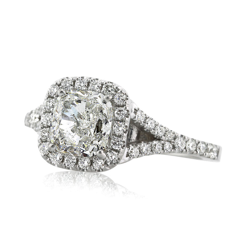 2.57ct Cushion Cut Diamond Engagement Ring