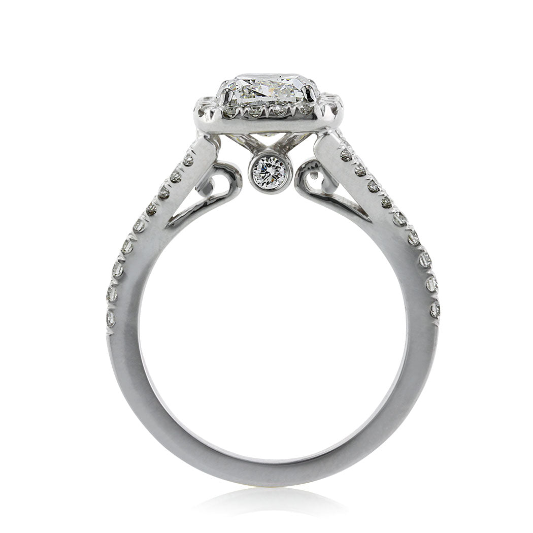 2.57ct Cushion Cut Diamond Engagement Ring