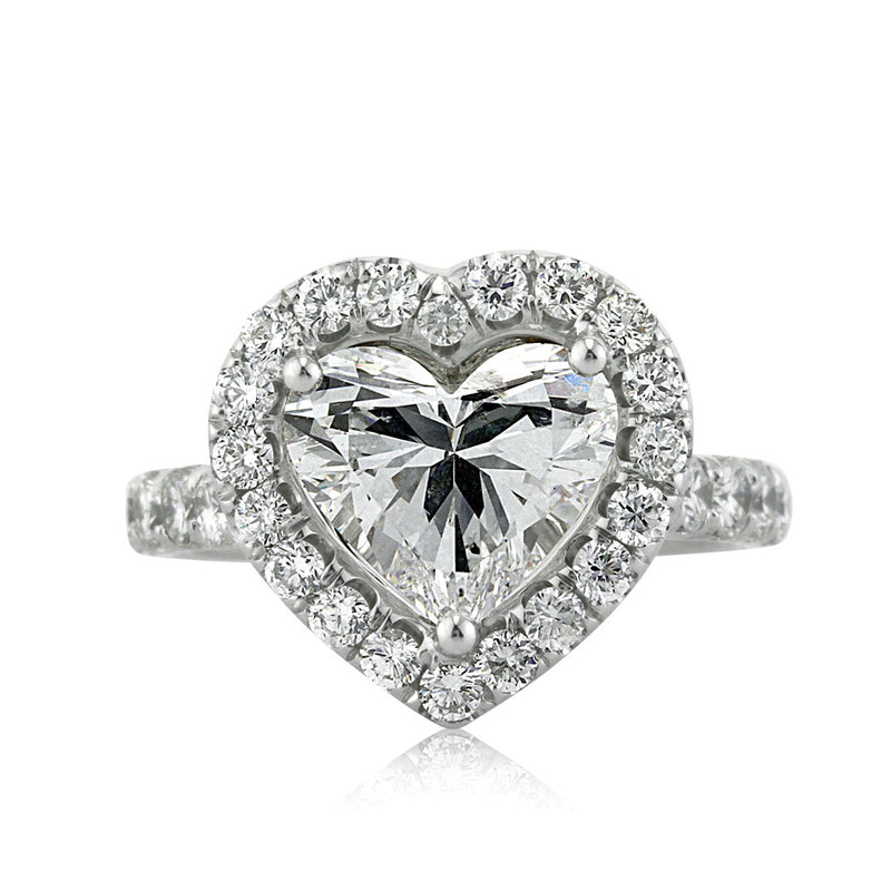 5.13ct Heart Shaped Diamond Engagement Ring