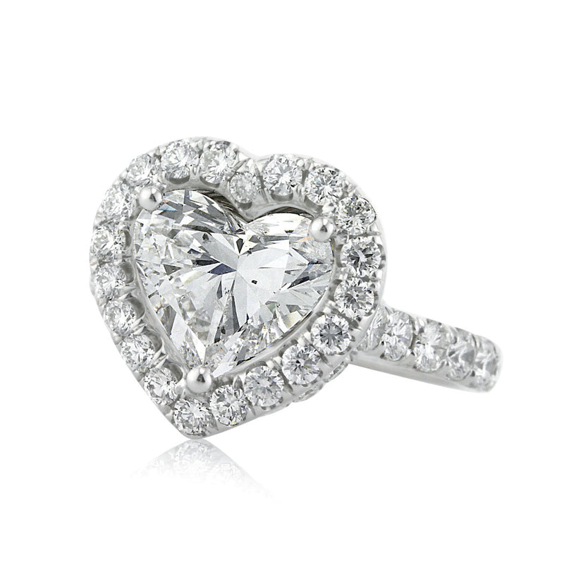 5.13ct Heart Shaped Diamond Engagement Ring