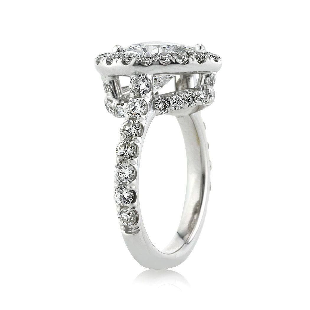 5.13ct Heart Shaped Diamond Engagement Ring