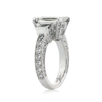 5.18ct Emerald Cut Diamond Engagement Ring