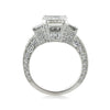 5.18ct Emerald Cut Diamond Engagement Ring