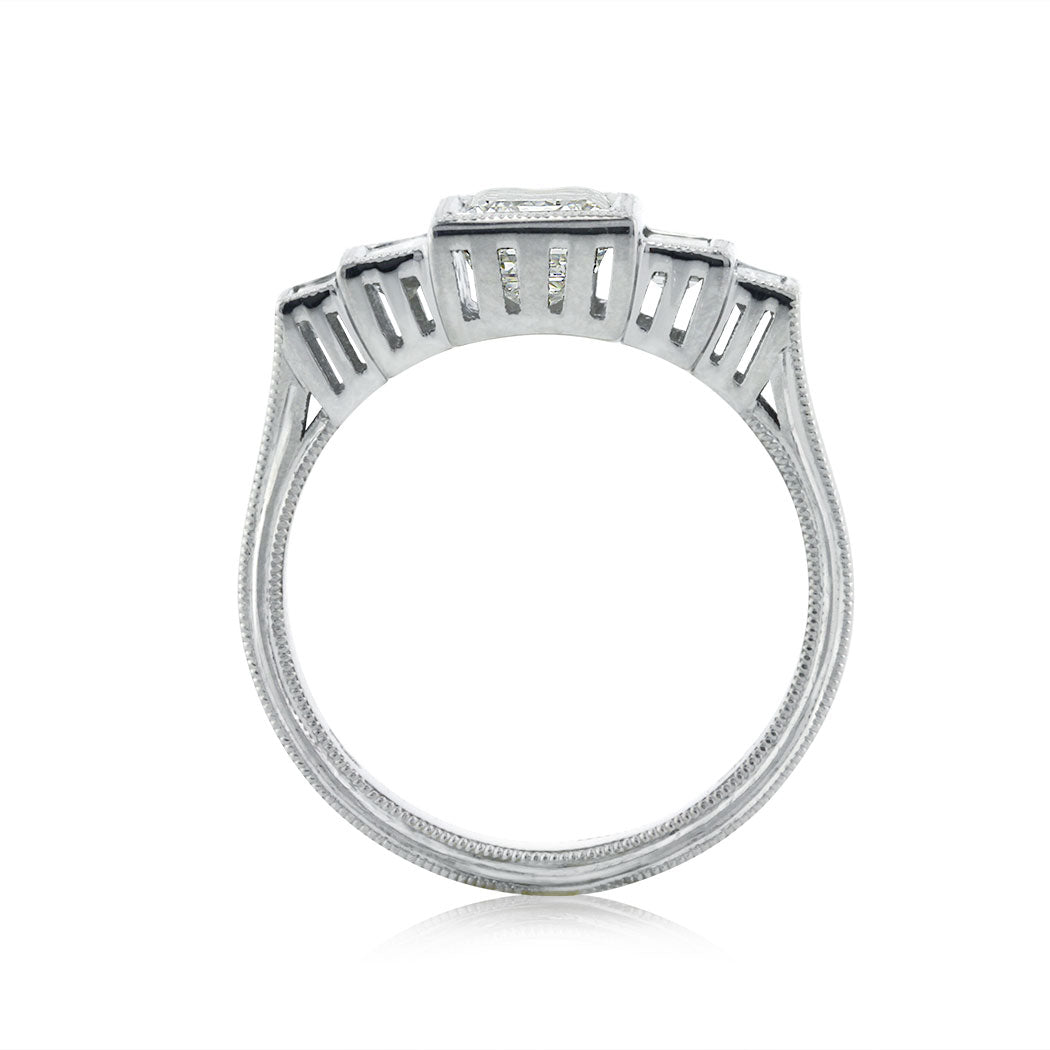 1.83ct Emerald Cut Diamond Engagement Ring