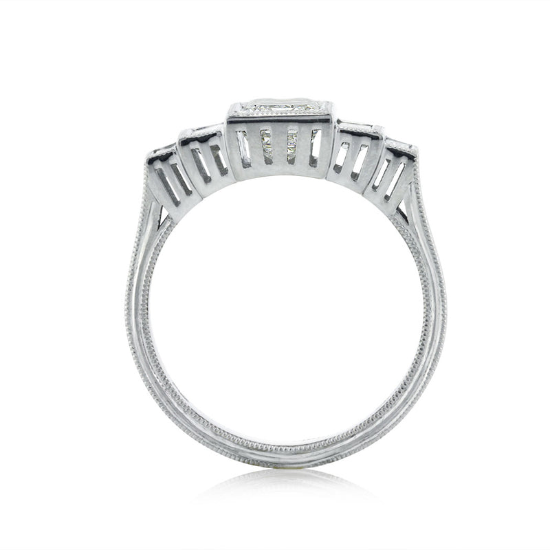 1.83ct Emerald Cut Diamond Engagement Ring