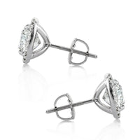 3.60ct Cushion Cut Diamond Stud Earrings