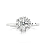 0.79ct Round Brilliant Cut Diamond Engagement Ring
