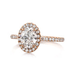 1.58ct Oval Cut Diamond Engagement Ring