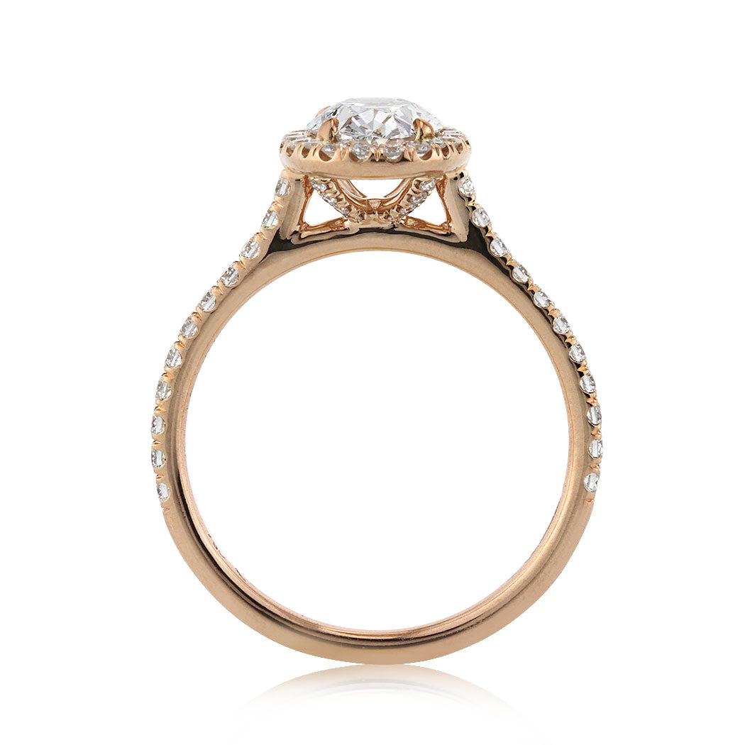 1.58ct Oval Cut Diamond Engagement Ring