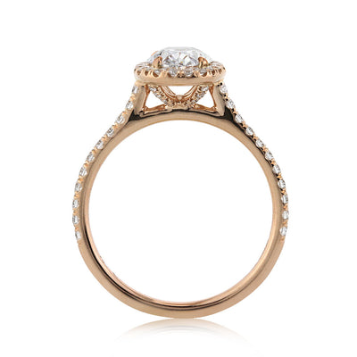 1.58ct Oval Cut Diamond Engagement Ring
