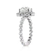 3.50ct Old Mine Cut Diamond Engagement Ring