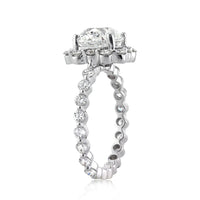 3.50ct Old Mine Cut Diamond Engagement Ring