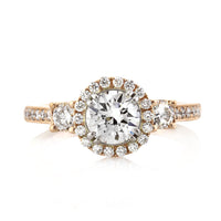 1.35ct Round Brilliant Cut Diamond Engagement Ring