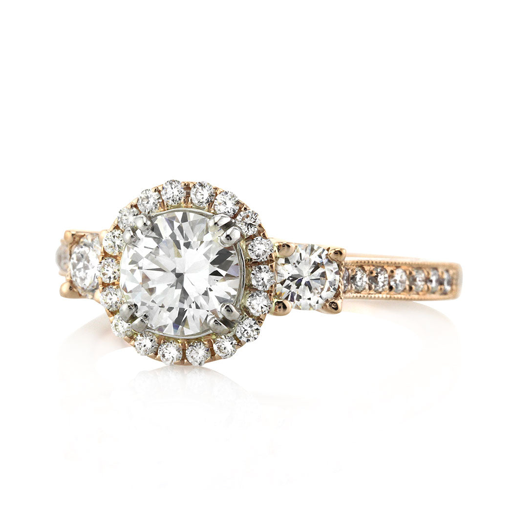 1.35ct Round Brilliant Cut Diamond Engagement Ring