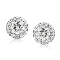 1.65ct Round Brilliant Cut Diamond Stud Earrings