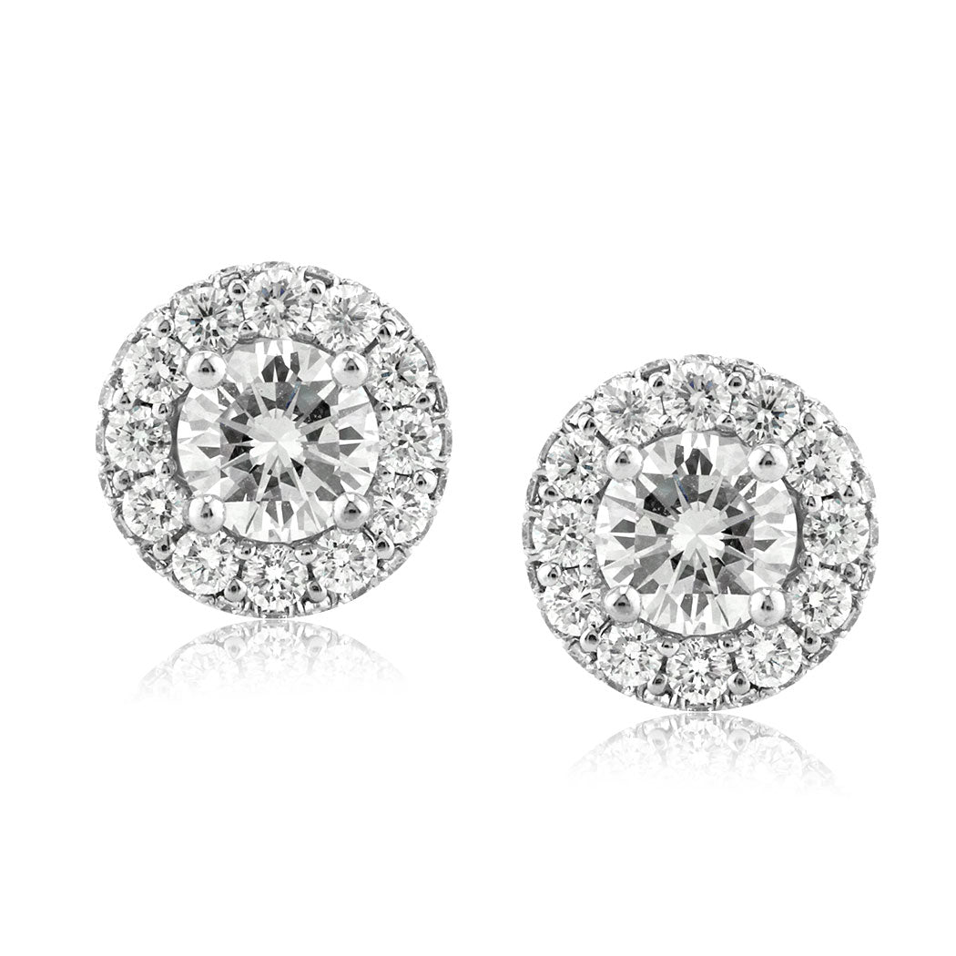 1.65ct Round Brilliant Cut Diamond Stud Earrings