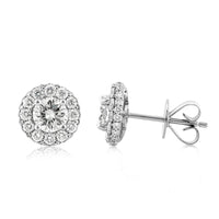 1.65ct Round Brilliant Cut Diamond Stud Earrings