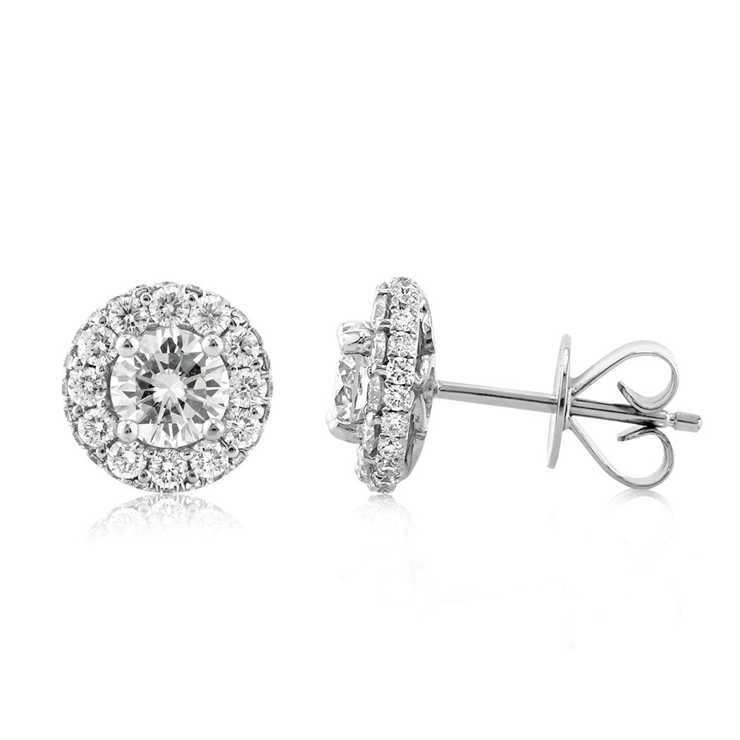 1.65ct Round Brilliant Cut Diamond Stud Earrings