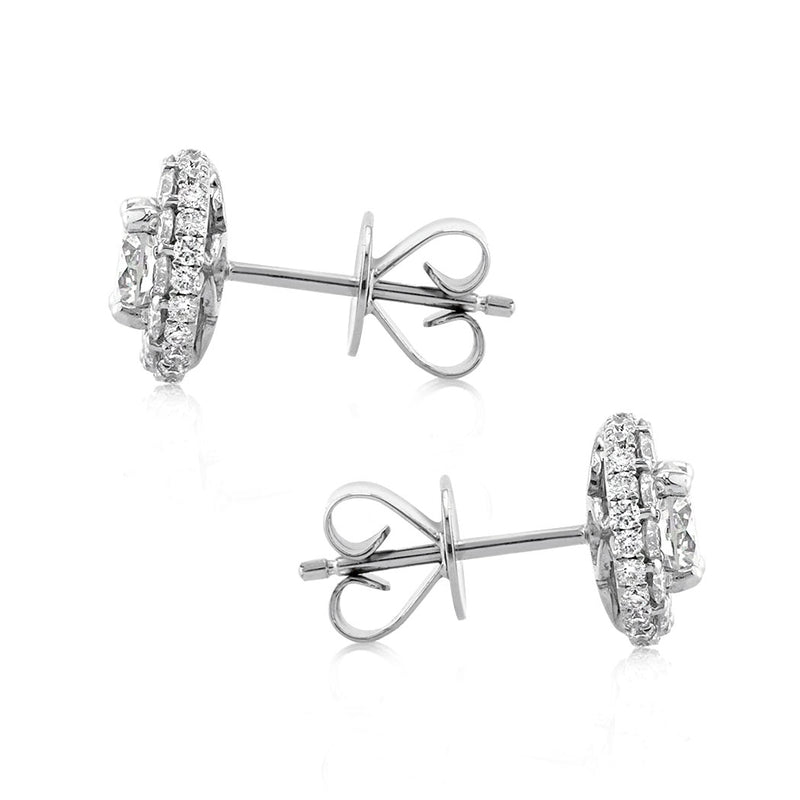 1.65ct Round Brilliant Cut Diamond Stud Earrings