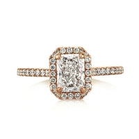1.44ct Radiant Cut Diamond Engagement Ring