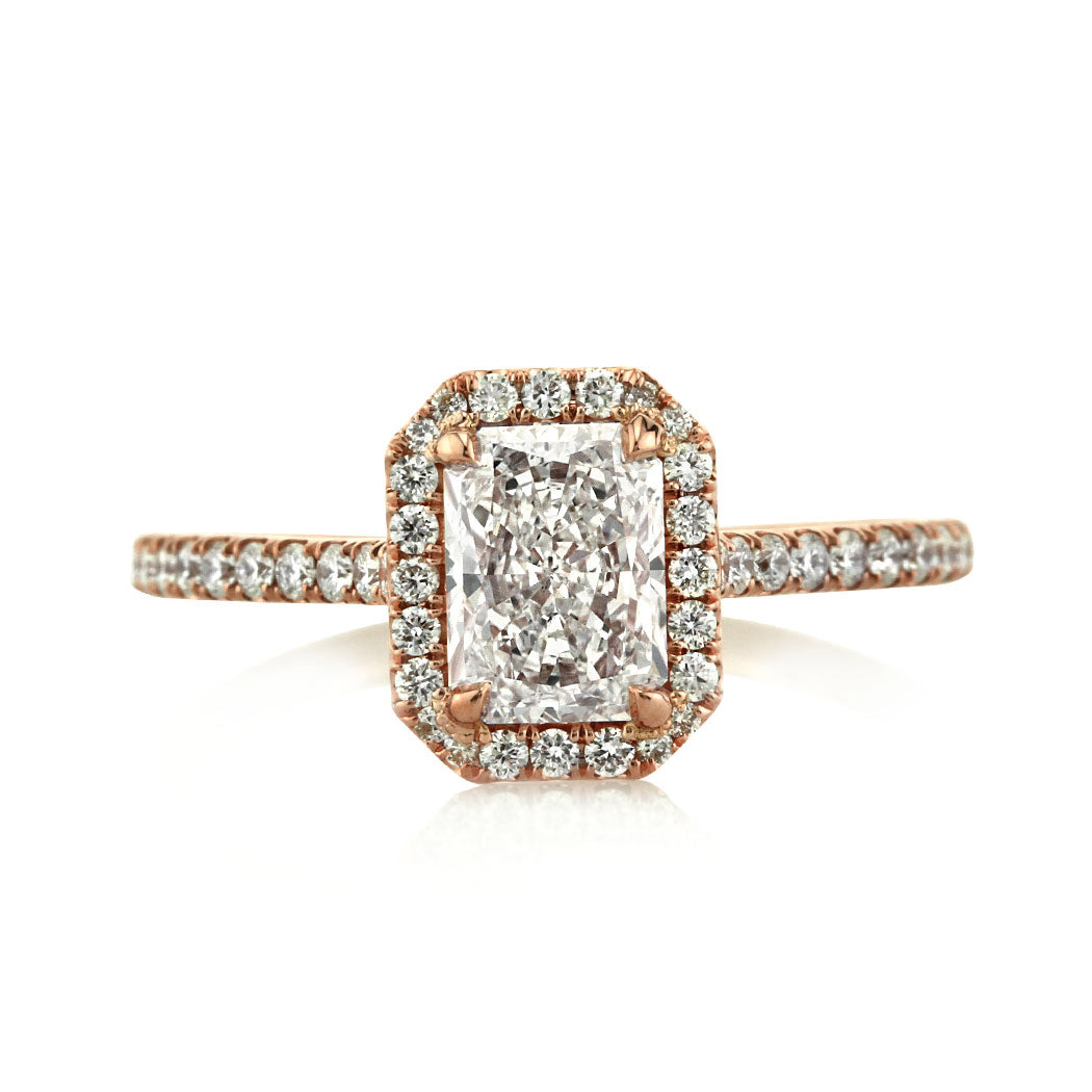 1.44ct Radiant Cut Diamond Engagement Ring