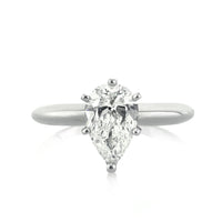 1.07ct Pear Shaped Diamond Solitaire Engagement Ring