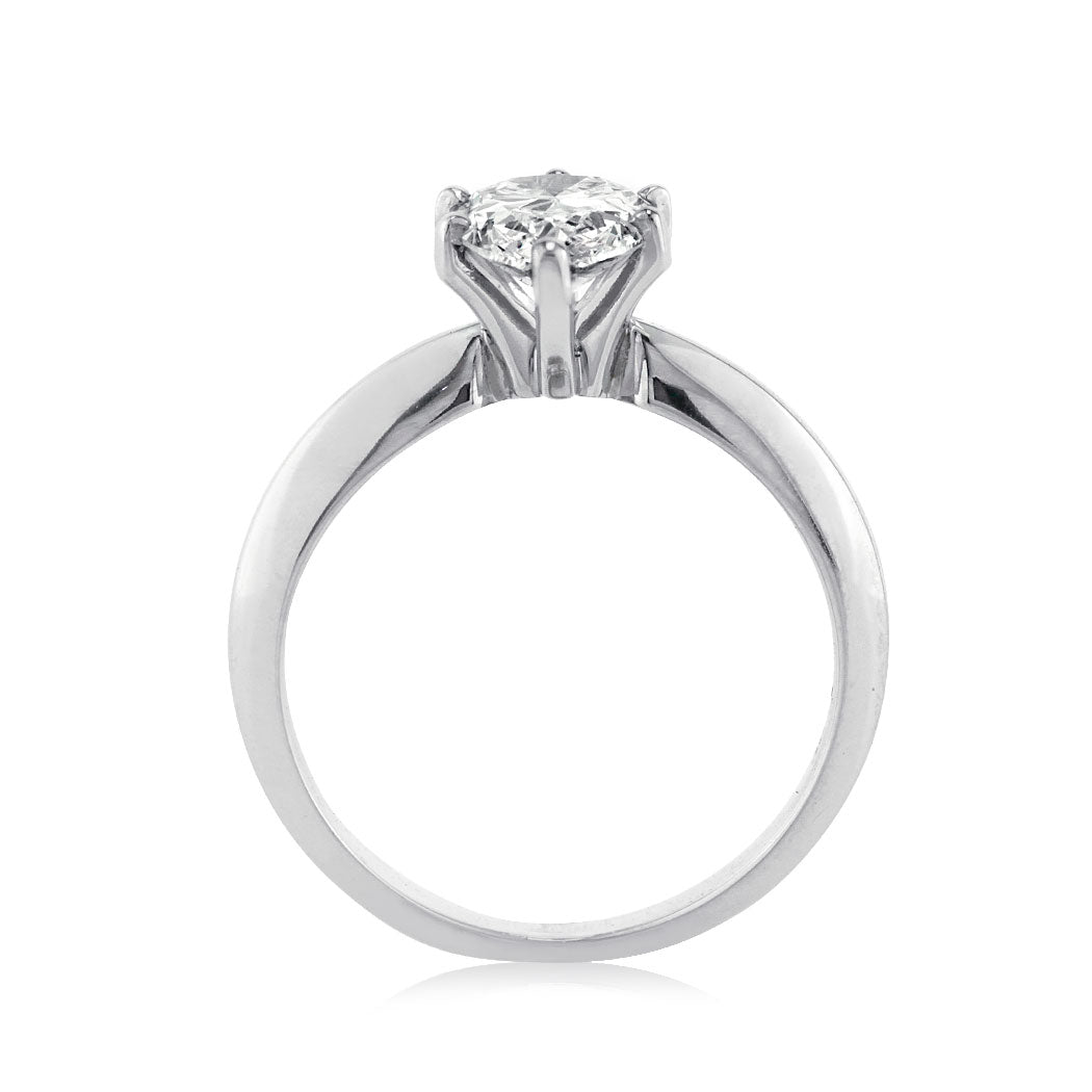 1.07ct Pear Shaped Diamond Solitaire Engagement Ring