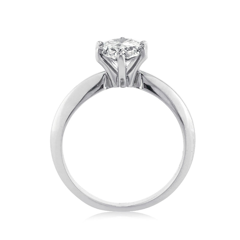 1.07ct Pear Shaped Diamond Solitaire Engagement Ring