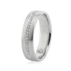 Men's 0.50ct Round Brilliant Cut Diamond Eternity Wedding Band in 14k White Gold