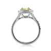 1.21ct Fancy Yellow Cushion Cut Diamond Tiffany Engagement Ring