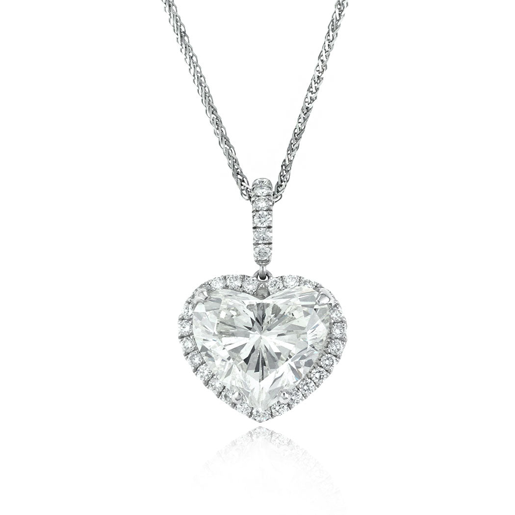 4.75ct Heart Shaped Diamond Pendant