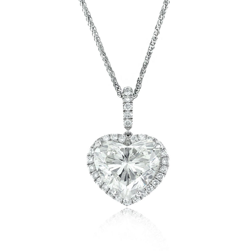 4.75ct Heart Shaped Diamond Pendant