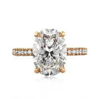 4.66ct Oval Cut Diamond Engagement Ring