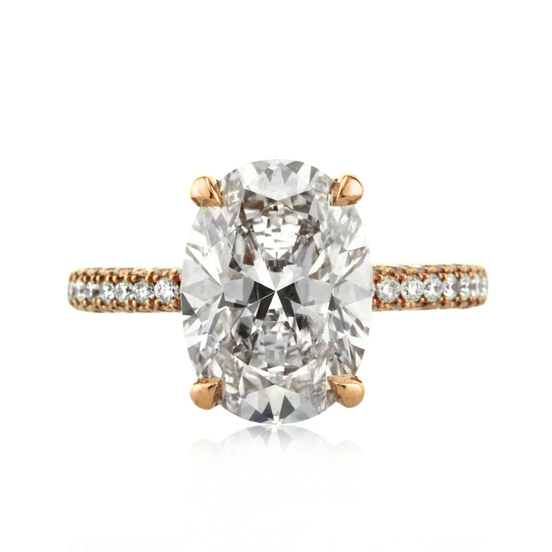4.66ct Oval Cut Diamond Engagement Ring