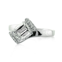2.11ct Crisscut Diamond Engagement Ring