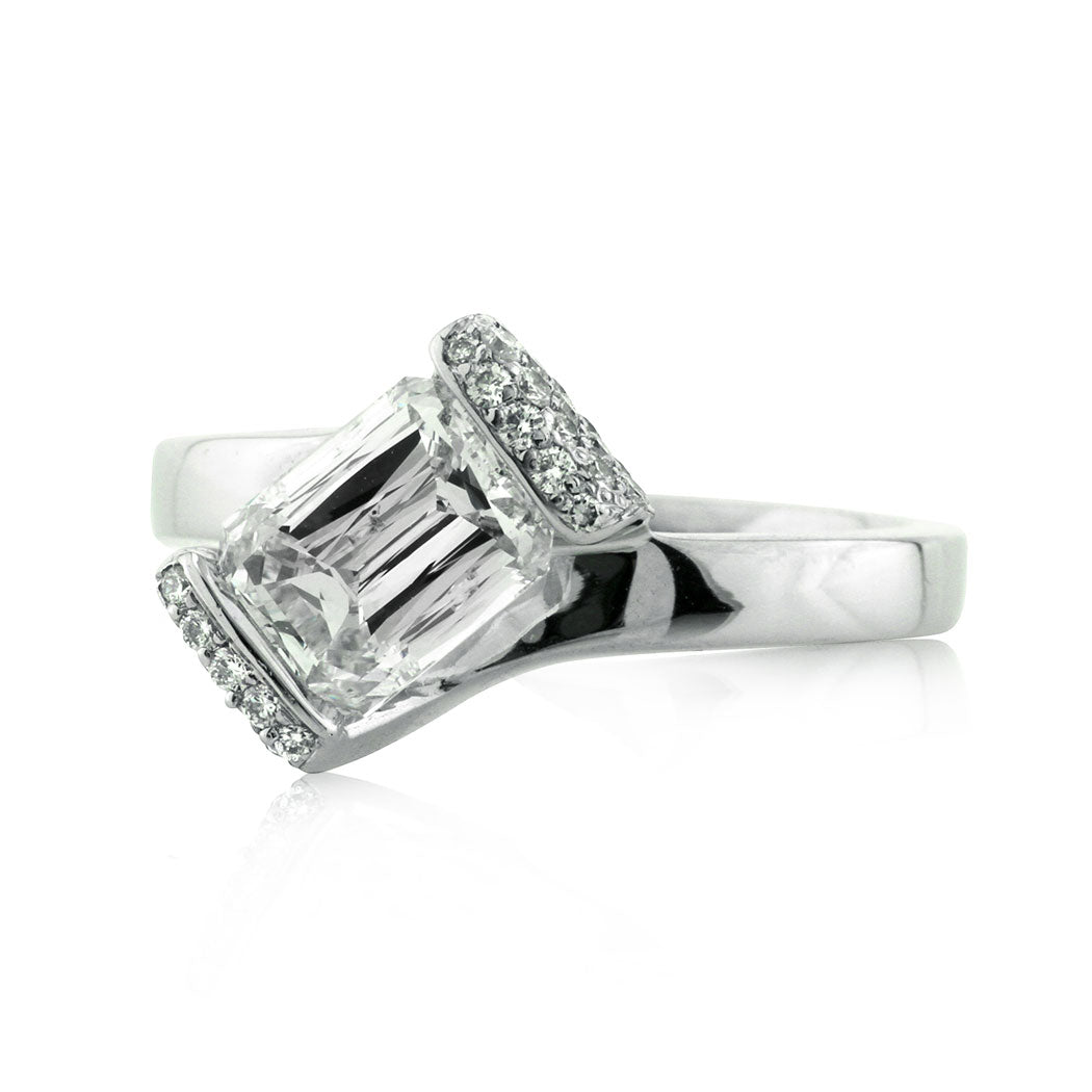 2.11ct Crisscut Diamond Engagement Ring