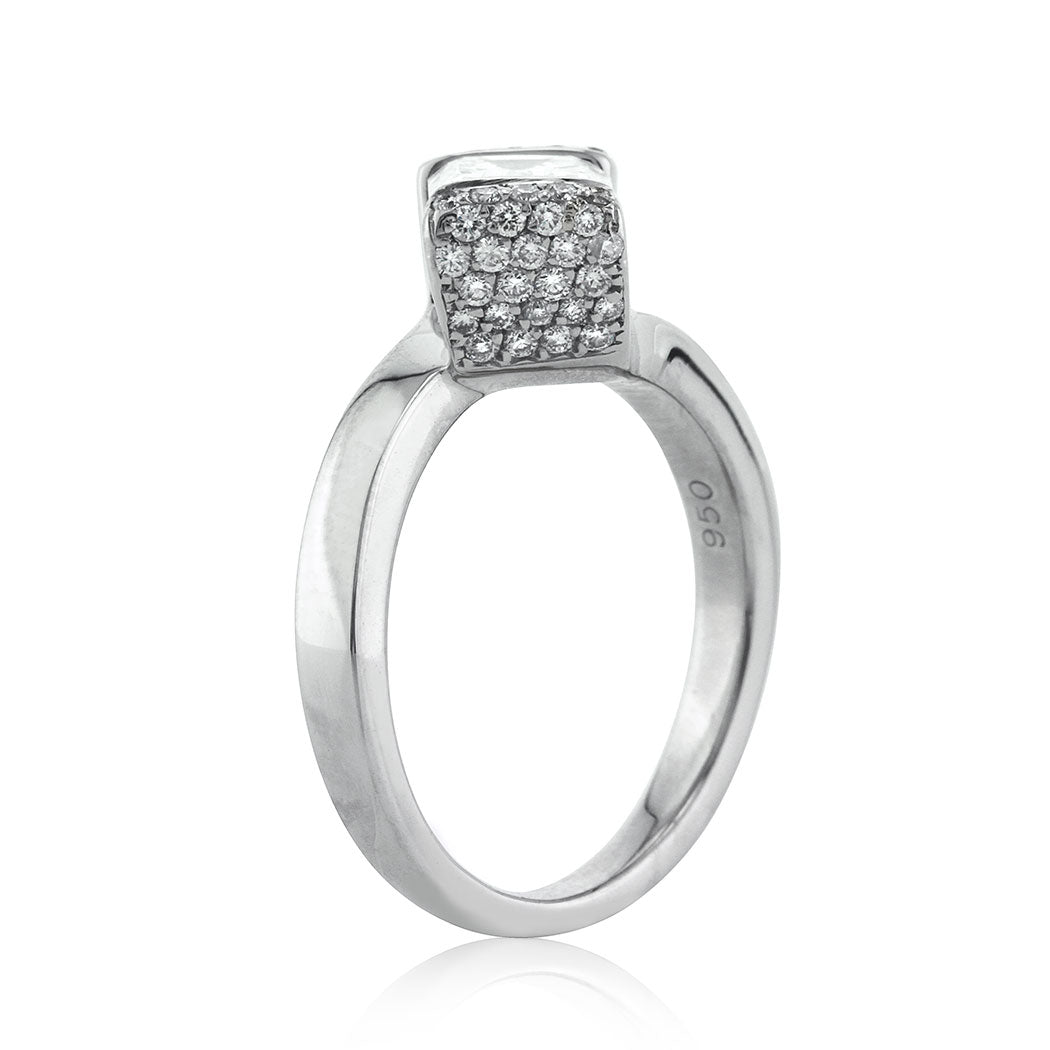 2.11ct Crisscut Diamond Engagement Ring