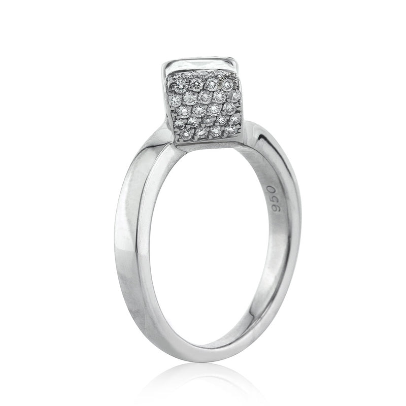 2.11ct Crisscut Diamond Engagement Ring