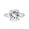 5.45ct Round Brilliant Cut Diamond Three-Stone Engagement Ring