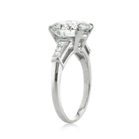 5.45ct Round Brilliant Cut Diamond Three-Stone Engagement Ring