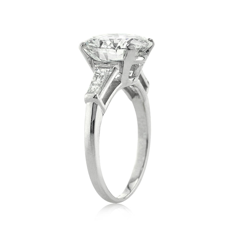 5.45ct Round Brilliant Cut Diamond Three-Stone Engagement Ring