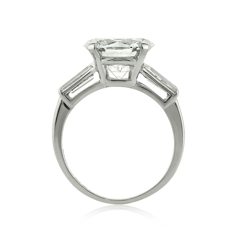 5.45ct Round Brilliant Cut Diamond Three-Stone Engagement Ring