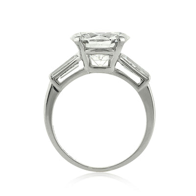 5.45ct Round Brilliant Cut Diamond Three-Stone Engagement Ring